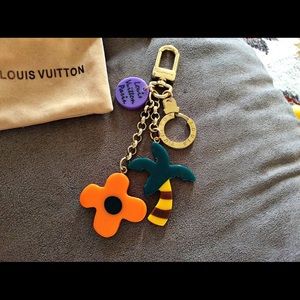 Tropical bag charm / key chain