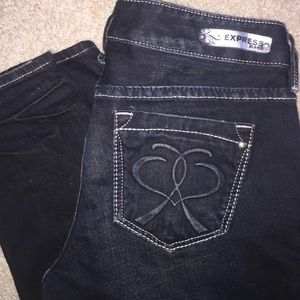 Express Stella Ultra skinny low rise jeans