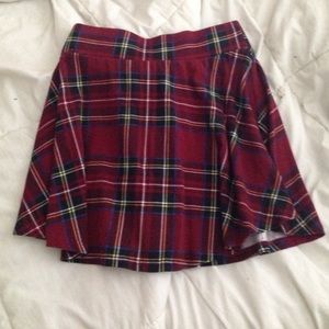plaid skirt