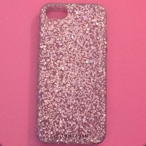 Victoria Secret pink sparkle iPhone 5 case.