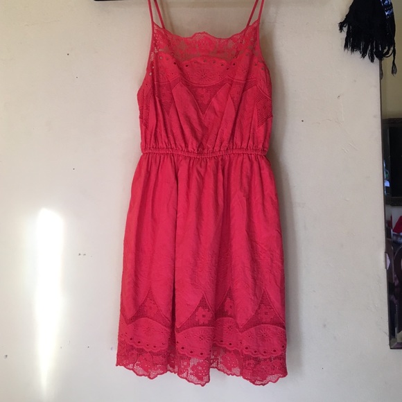 Coral dress
