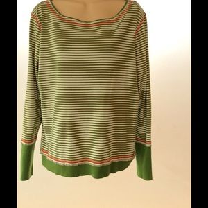 ❤️SupercuteLong sleeve distressed style scoopneck