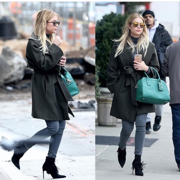 Emerald green satchel/tote