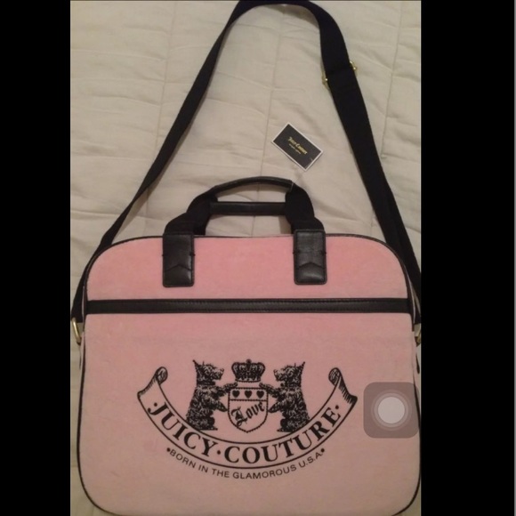Juicy Couture Pink Messenger Computer Handbag 13.3 - Picture 2 of 8