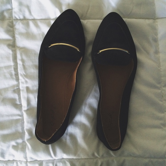 Black loafers