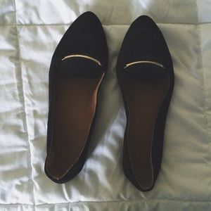 Black loafers