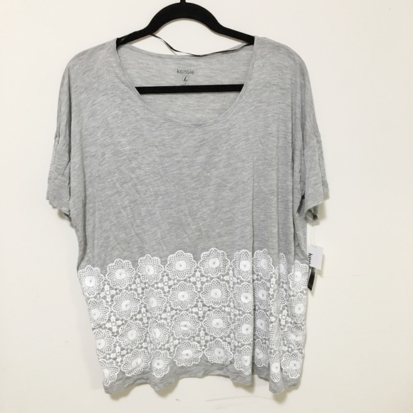 Kensie Grey Top - Picture 2 of 3