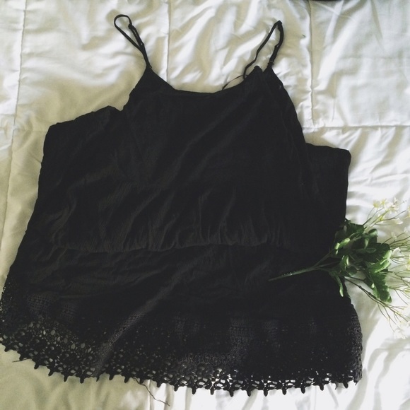 Black oversized peasant maxi