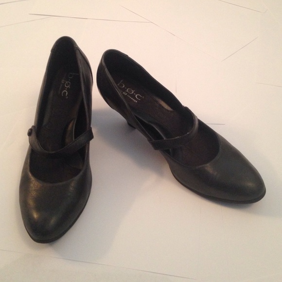 Black, short heels