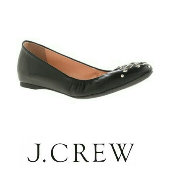 J. Crew Shoes - J.Crew Cece leather pyramid studded ballet flats