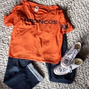 Denver Broncos Pink top