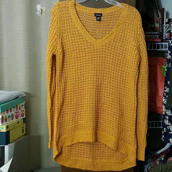 Mustard Rue21 sweater