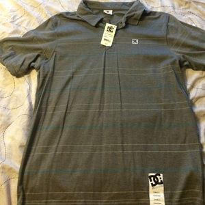 Grey/ blue DC polo