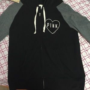 Black and grey Victoria secret pink jacket