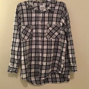 Navy, Grey, & White Flannel