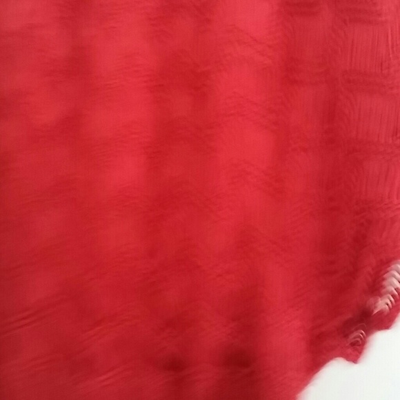 SOLD Red see-through stringy hobo sweater sz L XL - Picture 4 of 4