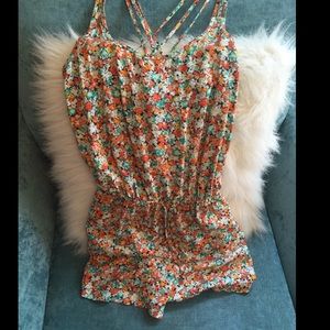 BCBG floral romper