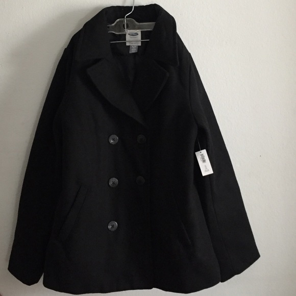 Girls Black Peacoat