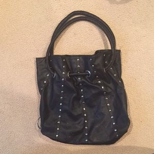 Black Studded Purse