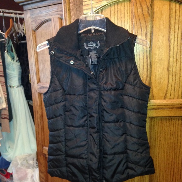 cute womens black vest