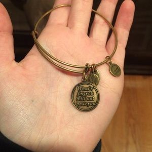 Alex and ani "what's for you will not pass you"
