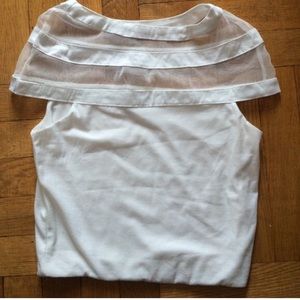 Romwe Sheer Striped Top