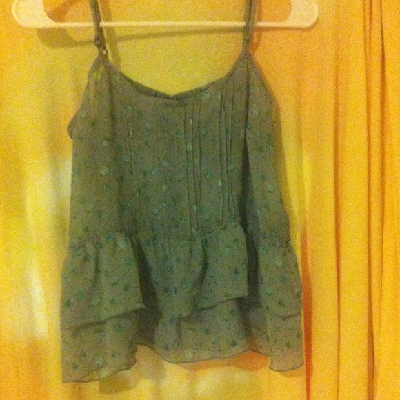 strap top with flowers