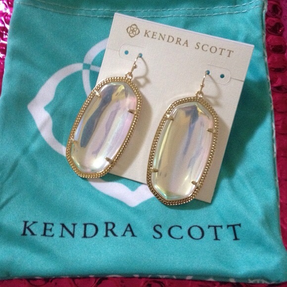 Clear  iridescent  Danielle earrings