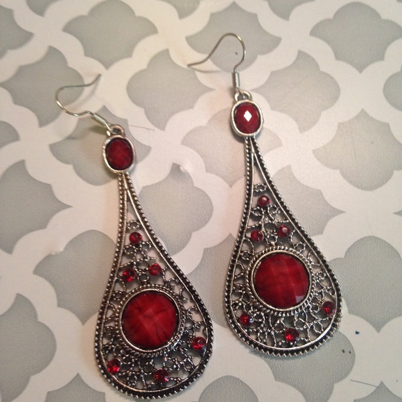 Beautiful Red Earrings