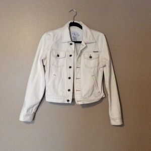 Calvin Klein White Denim Jacket