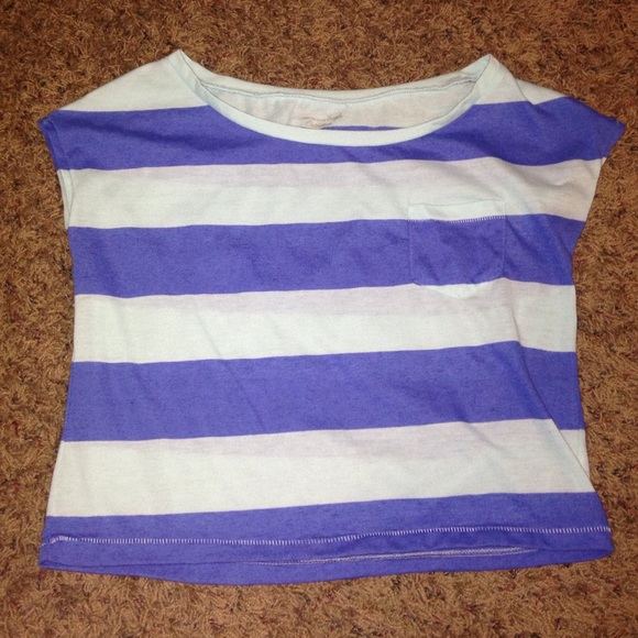 Short sleeve crop top, loose