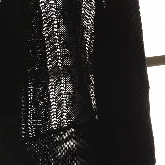Black Ruffled Cardigan - Picture 4 of 4