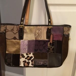 Authentic Coach patchwork excellent condition