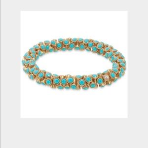 Stella and dot vintage turquoise twist bracelet