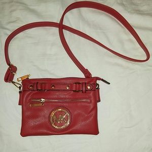 Red Michael Kors Purse