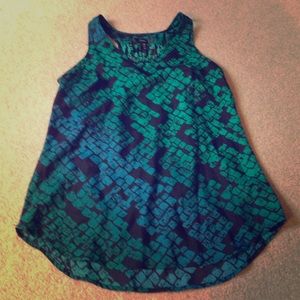 Animal Print Racerback Top sz XS