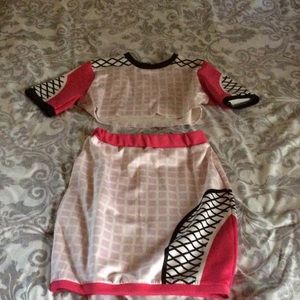 Pink skirt set