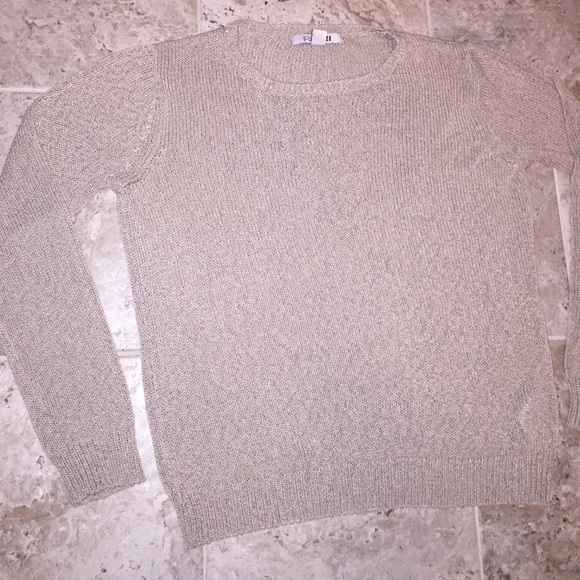 Tan Forever 21 sweater.