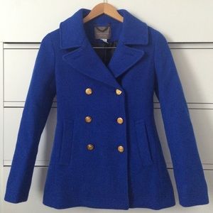 Jcrew Blue Pea Coat