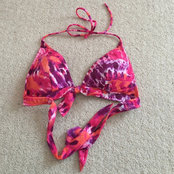 Tie dye Victoria's Secret push up triangle top