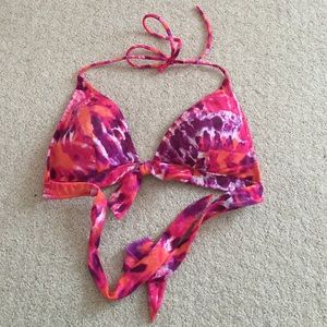 Tie dye Victoria's Secret push up triangle top