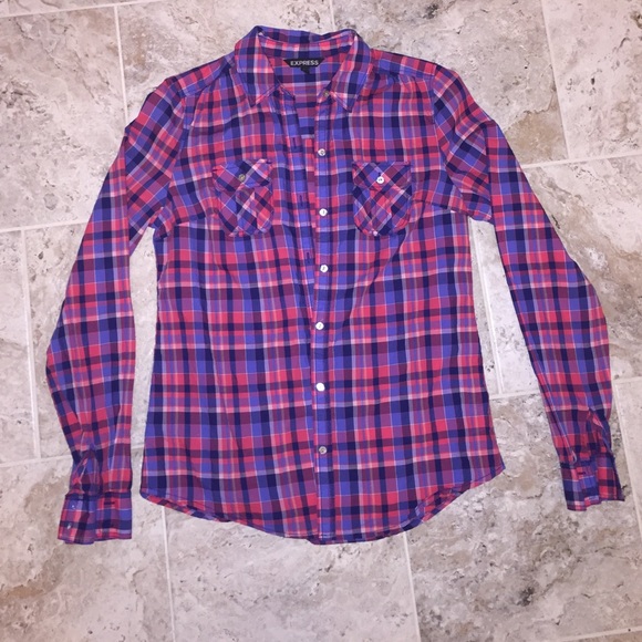 Express flannel blouse
