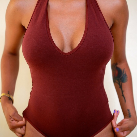 American Apparel Halter Bodysuit