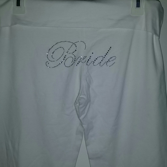 Bride's Rhinestone Ring Yoga Pants