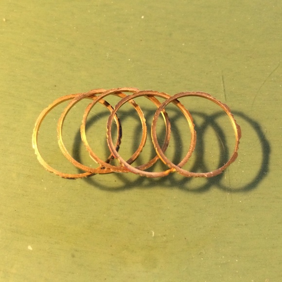 Set of five rings size 5 - Picture 1 of 5