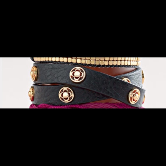 Vintage Stella and dot brown leather wrap