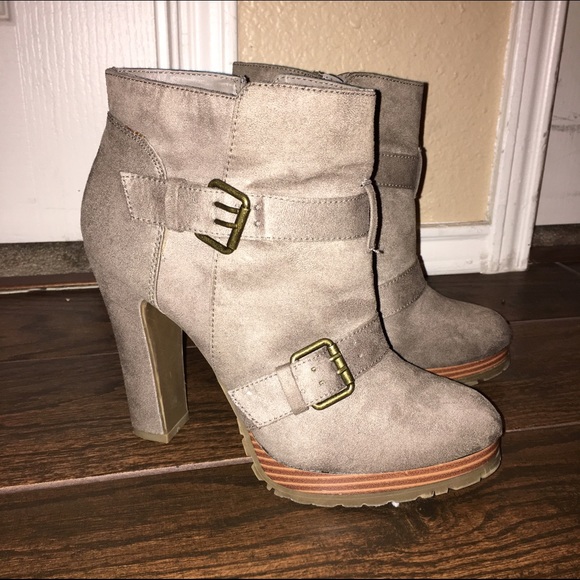 REPOSH: Suede Ankle Booties