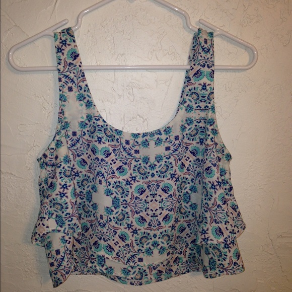Summer cross back crop top