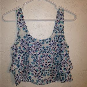 Summer cross back crop top