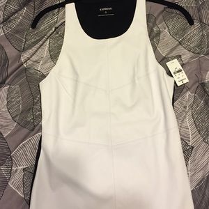 Faux leather top